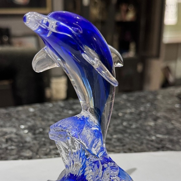 🐬 Vintage Rare French Cristal D’Arques Crystal Glass Dolphin Figurine 🐬 - Picture 4 of 13